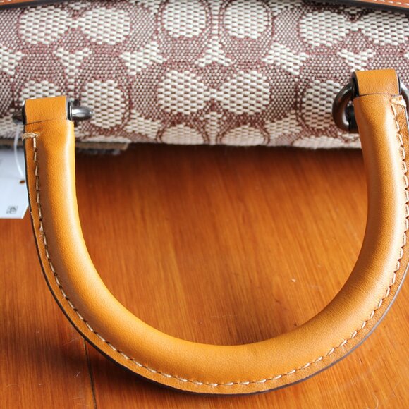 NWT Rogue Top Handle in Signature Textile Jacuard with Varsity Patches. - Picture 9 of 14